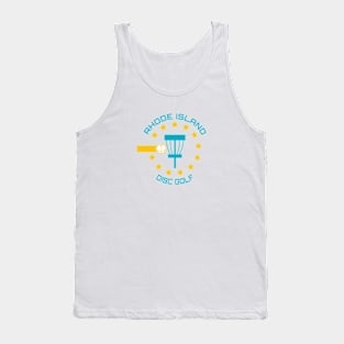 Rhode Island Disc Golf - State Flag White Tank Top